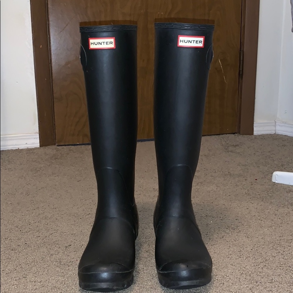 Tall Black Hunter Boots